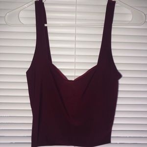 Cropped Square-Neck Tank Top
